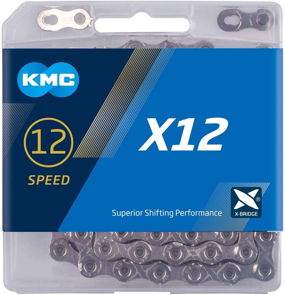KMC Kette  X12 silber für 12-fach 126-Glieder Nickel beschichtet inkl. MissingLink