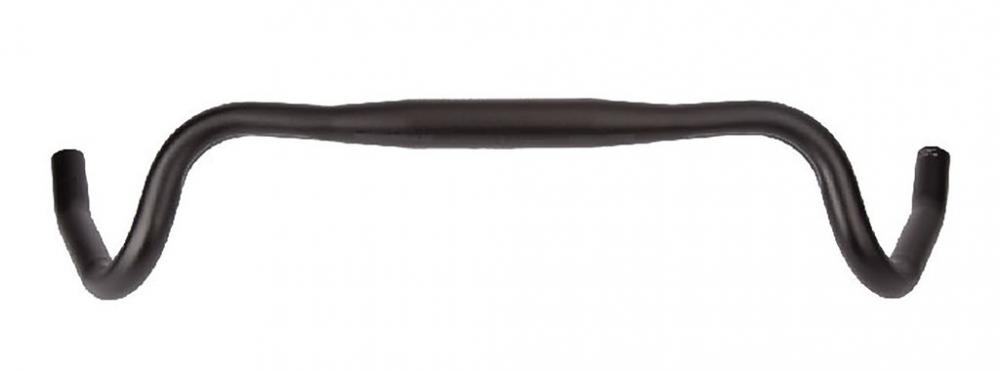 Ergotec Lenkerbügel H-Bar Gravel Alu Ø 31,8 mm 440/580 mm schwarz 21°