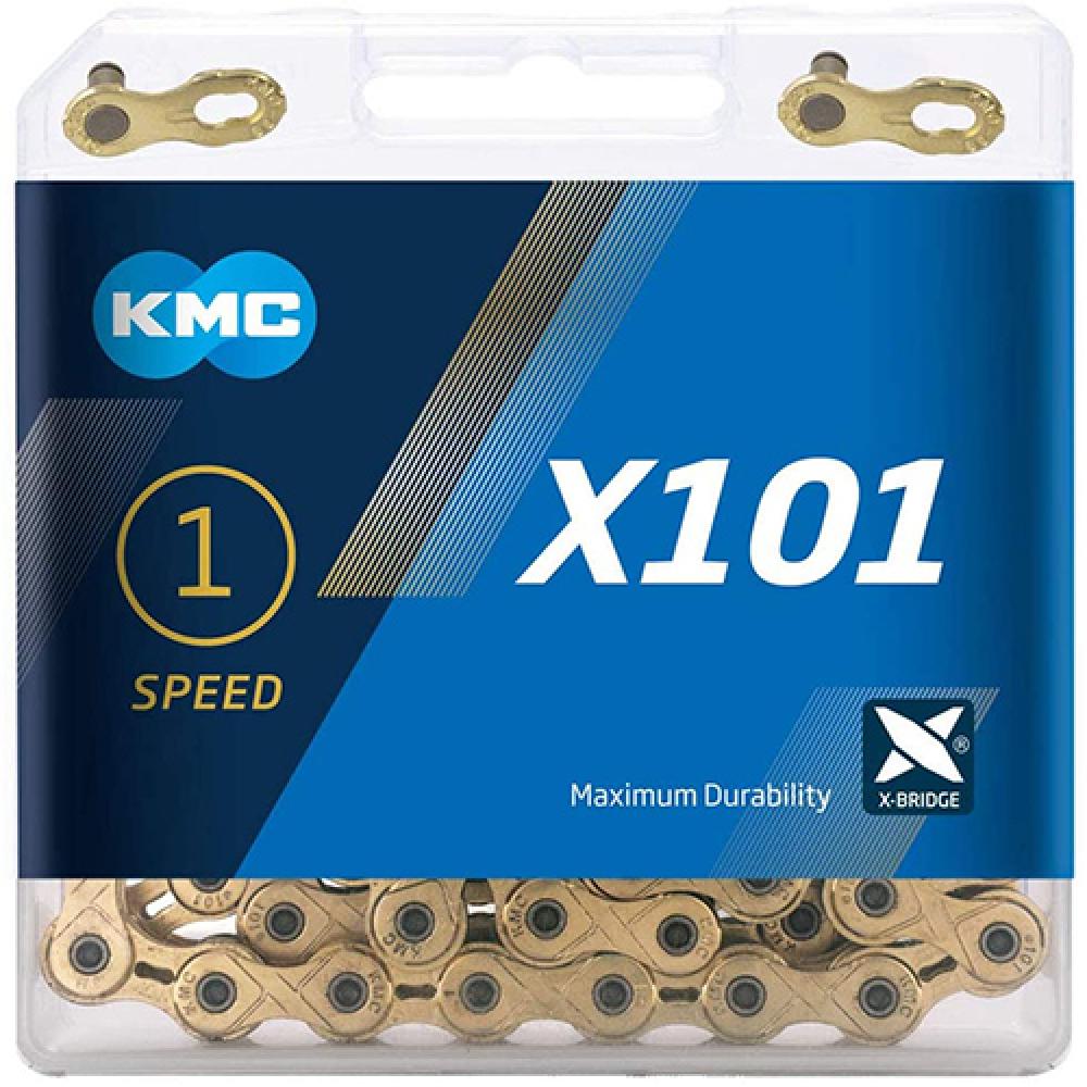 KMC Kette  X101 Gold für 1-fach 112-Glieder Singlespeedkette   