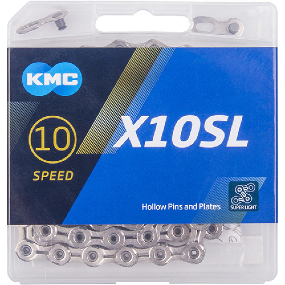 KMC Kette X10SL silber 1/2" x 11/128" 114 Glieder 5,88mm 10-fach