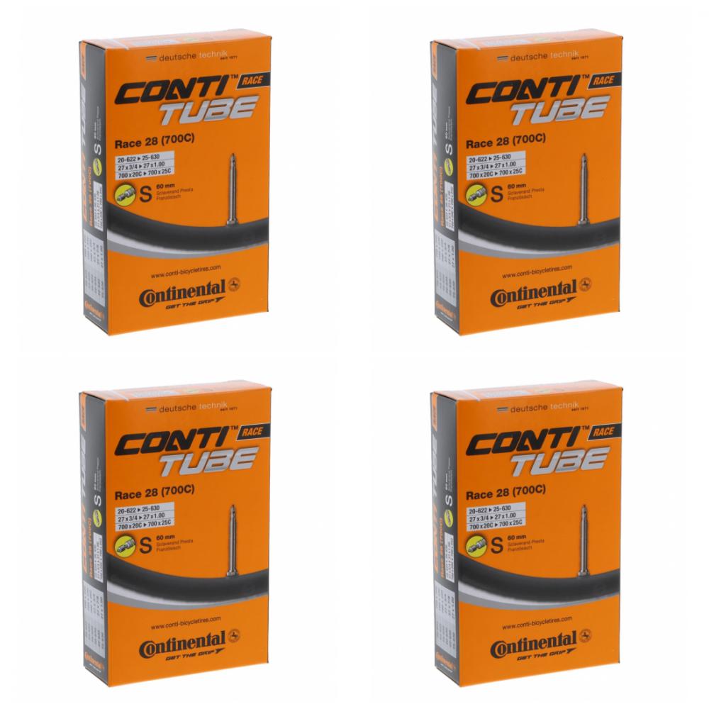 Continental 4x Schlauch Conti Race 28 28" 700x20/25C 18/25-622/630 SV 60mm