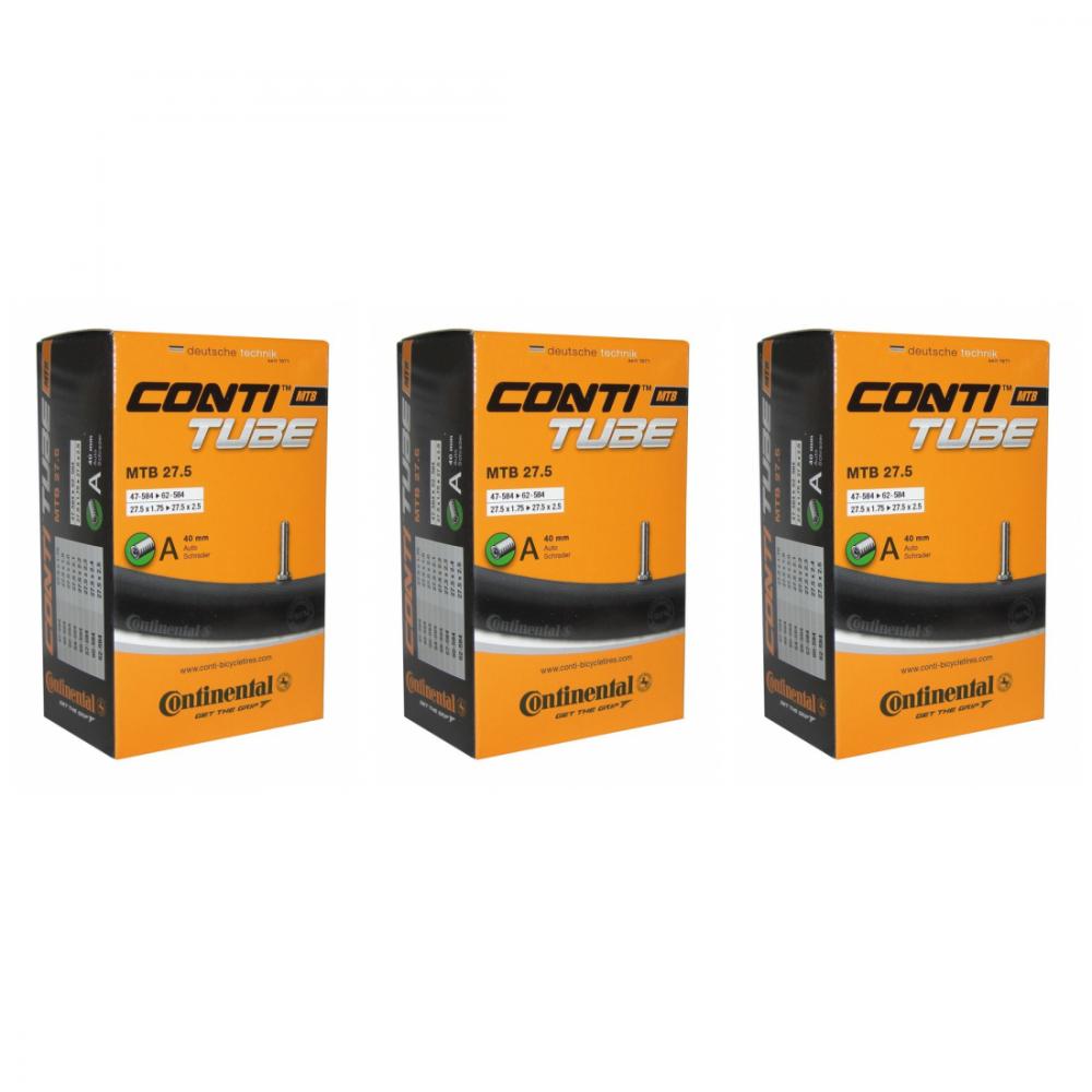 Continental 3x Schlauch Conti MTB 27.5 27.5x1.75/2.40 AV 40mm