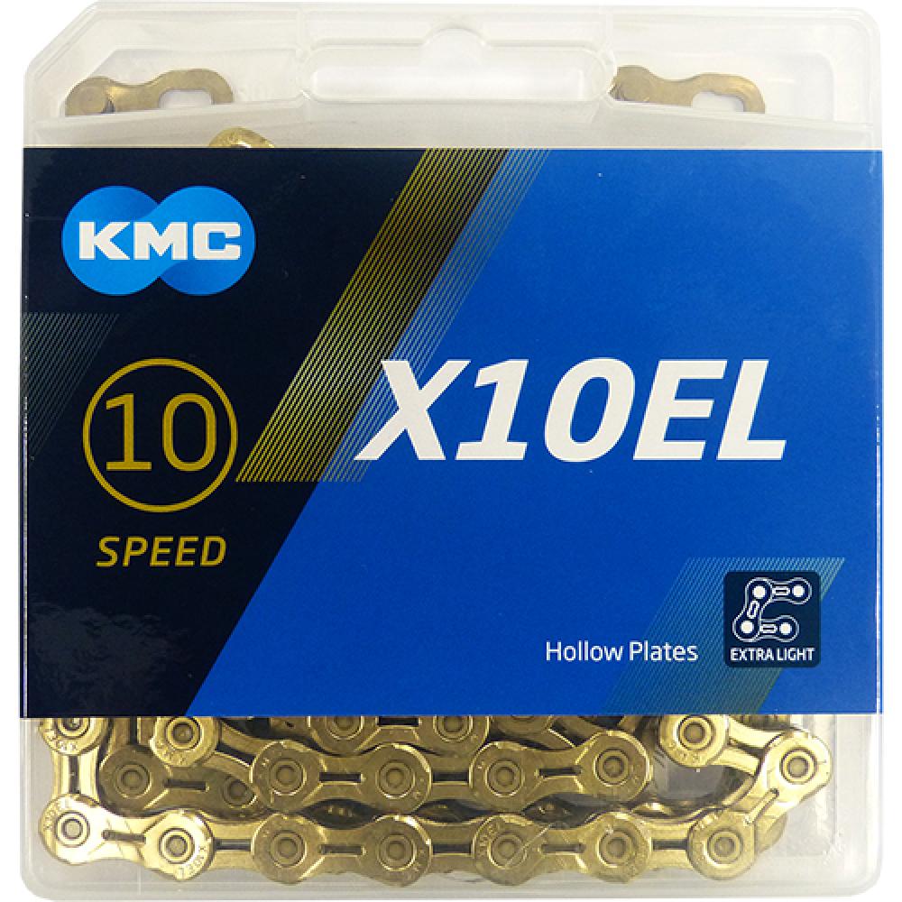 KMC Kette X10EL Ti-N Gold 1/2" x 11/128" 114 Glieder 5,88mm 10-fach